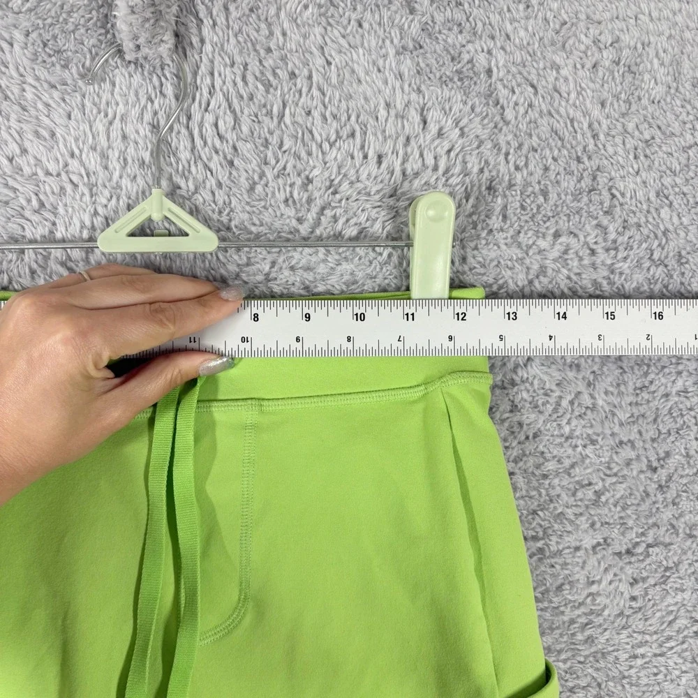 Alo Yoga 7/8 High-Waist Checkpoint Legging Size S Green Apple Pockets Drawstring